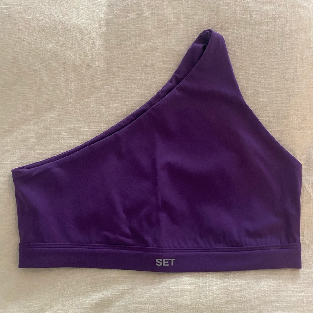 Set Active sportbody one shoulder bra in purple